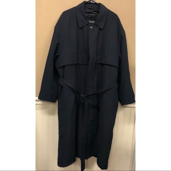 PIERRE CARDIN Black Convertible Trench Zip-in Liner Size 44 - Picture 1 of 9
